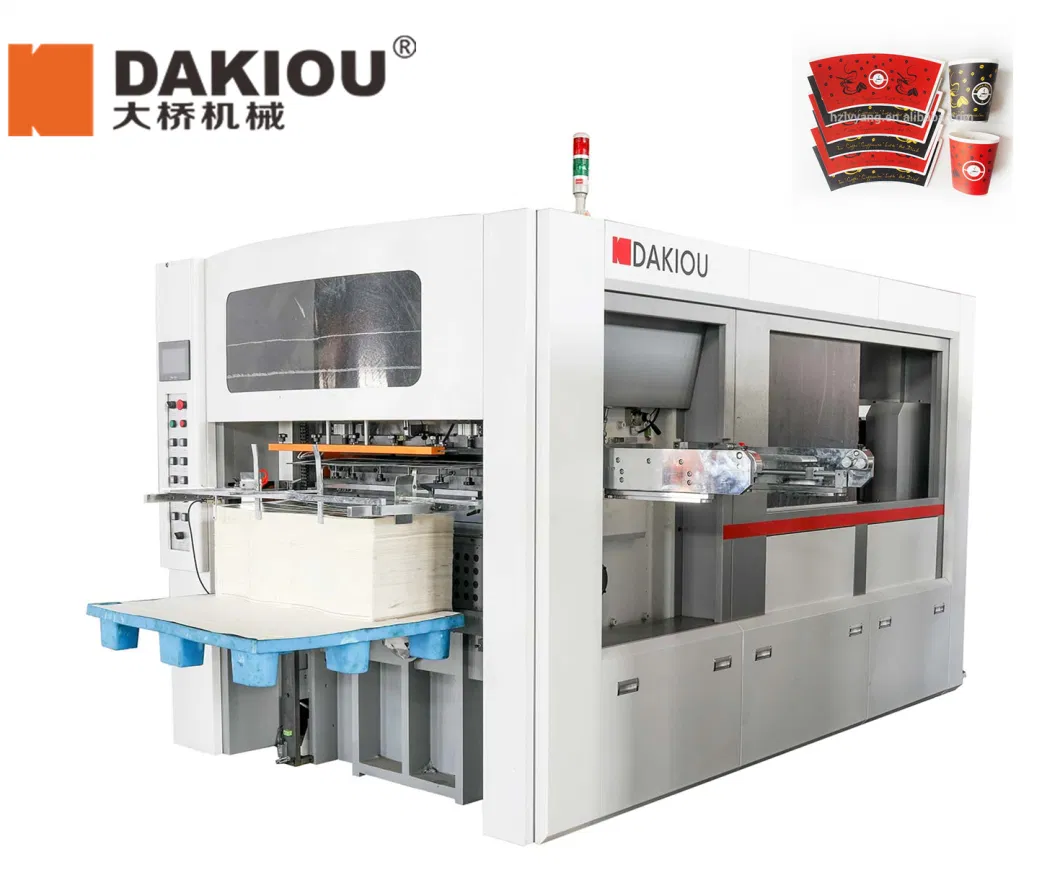 Dakiou Paper Cup Roll to Sheet Die Cutting Machine